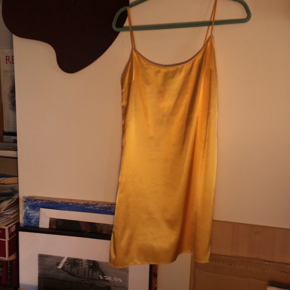 Gold Elie Tahari Slip Dress